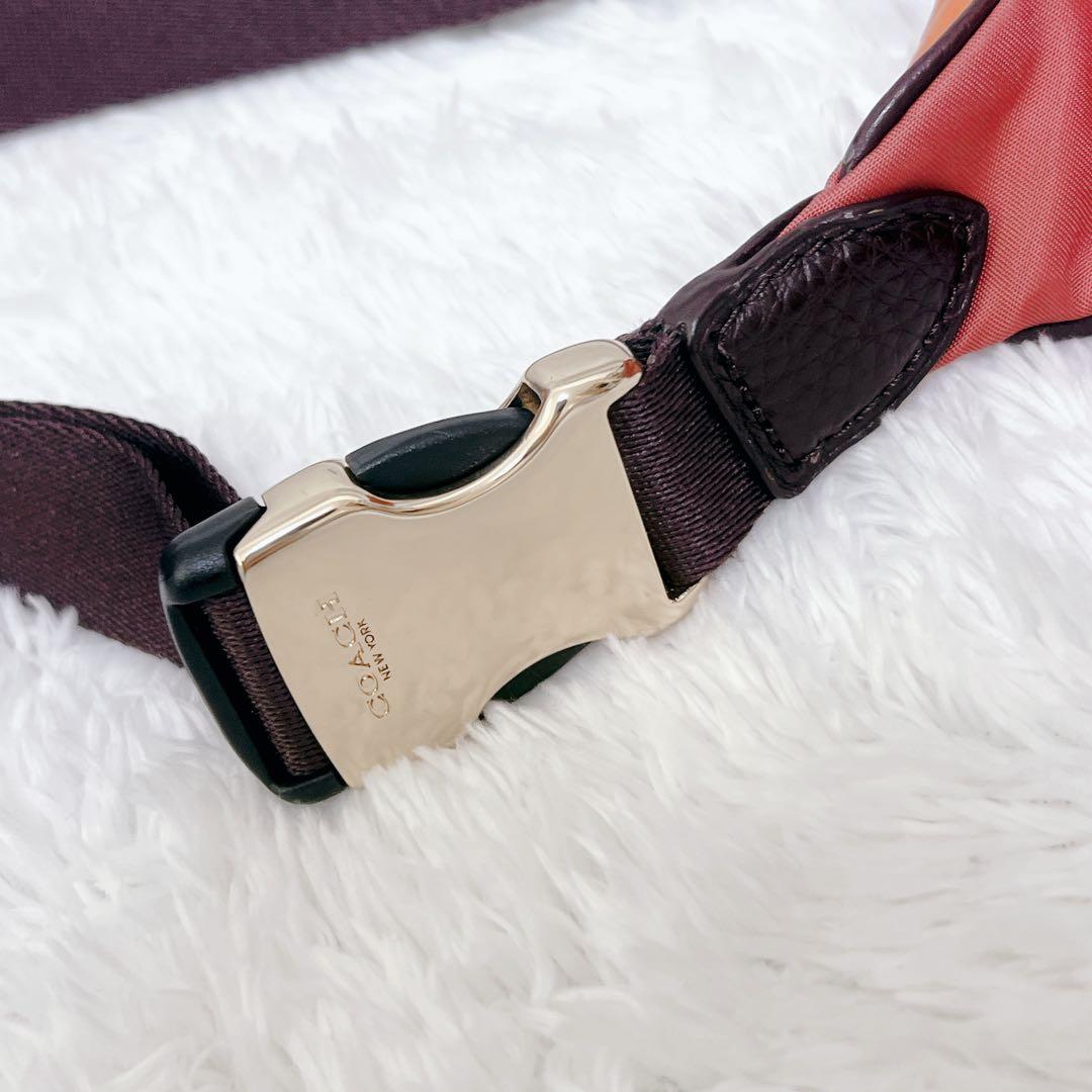 美品 COACH ウエストポーチ ウエストバッグ ボディバッグ