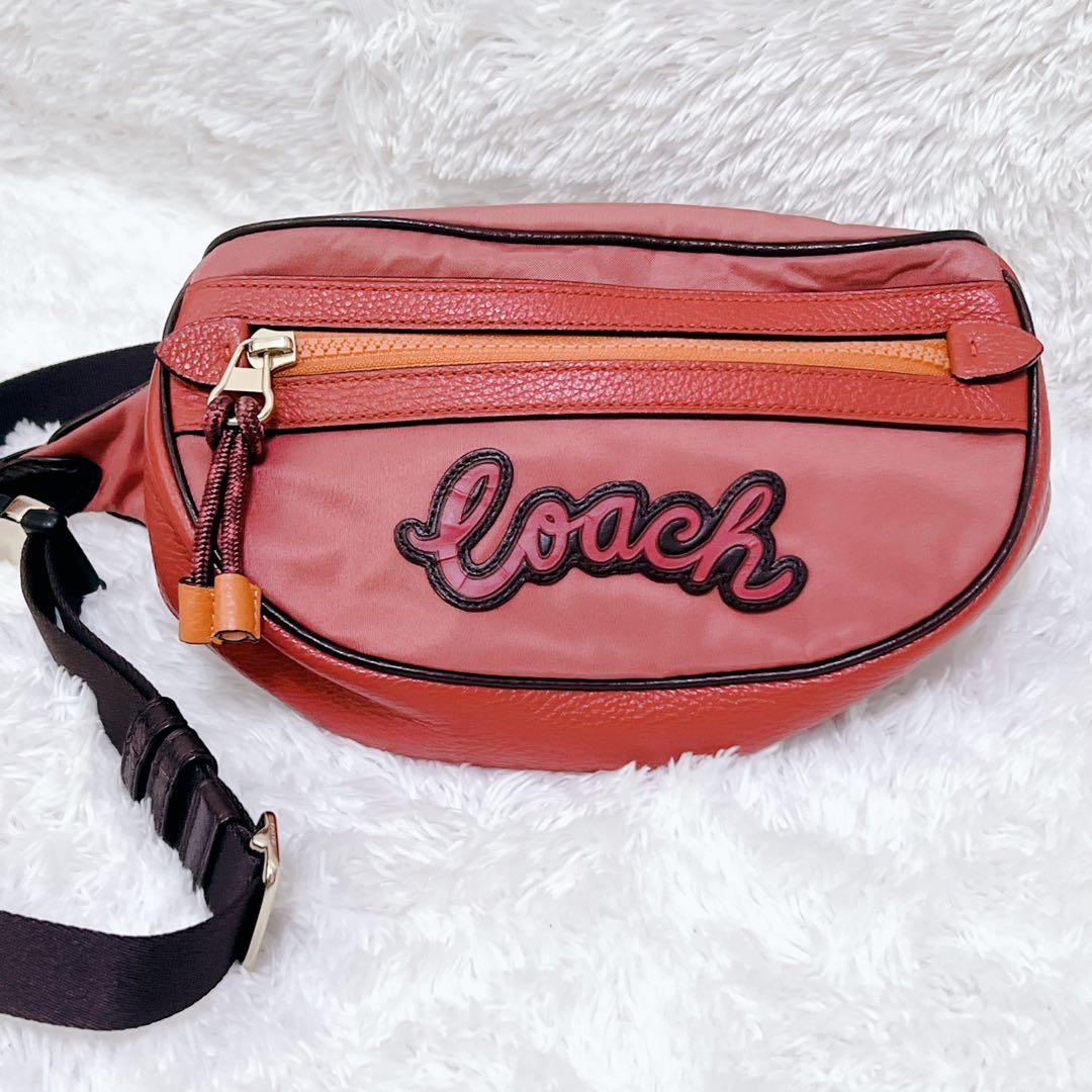 美品 COACH ウエストポーチ ウエストバッグ ボディバッグ