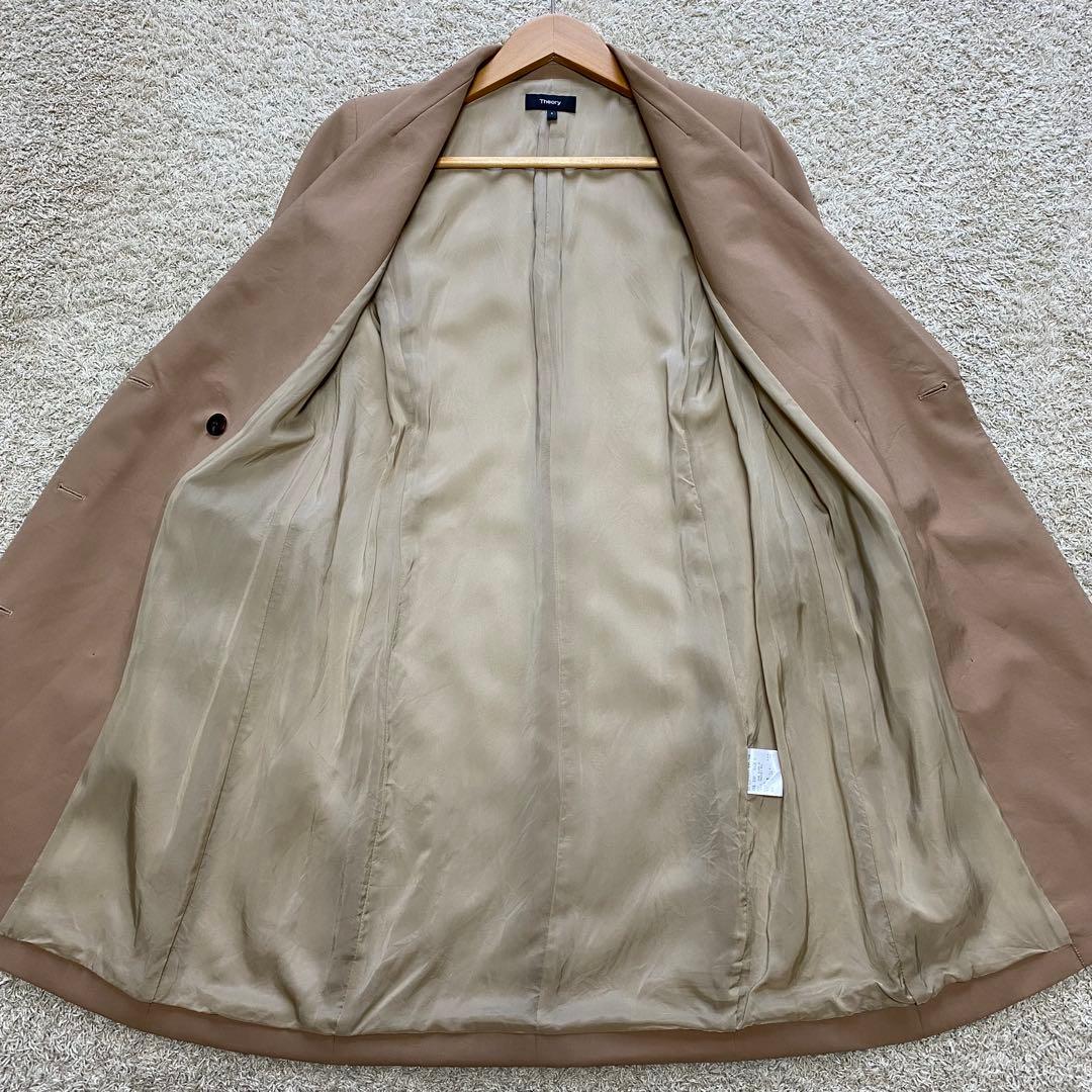 Theory セオリー ダブルブレスト テーラードロングジャケット