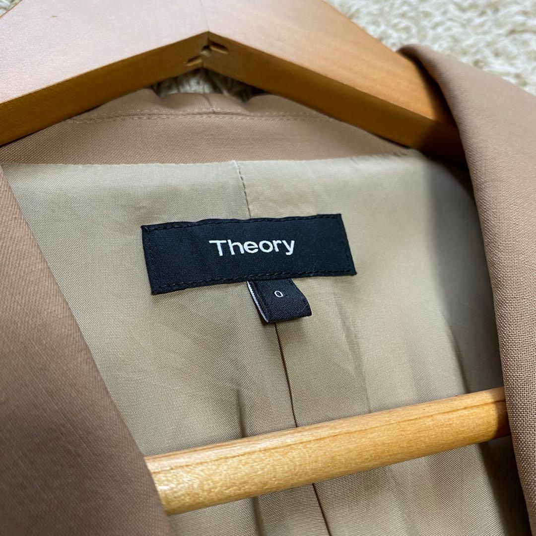 Theory セオリー ダブルブレスト テーラードロングジャケット