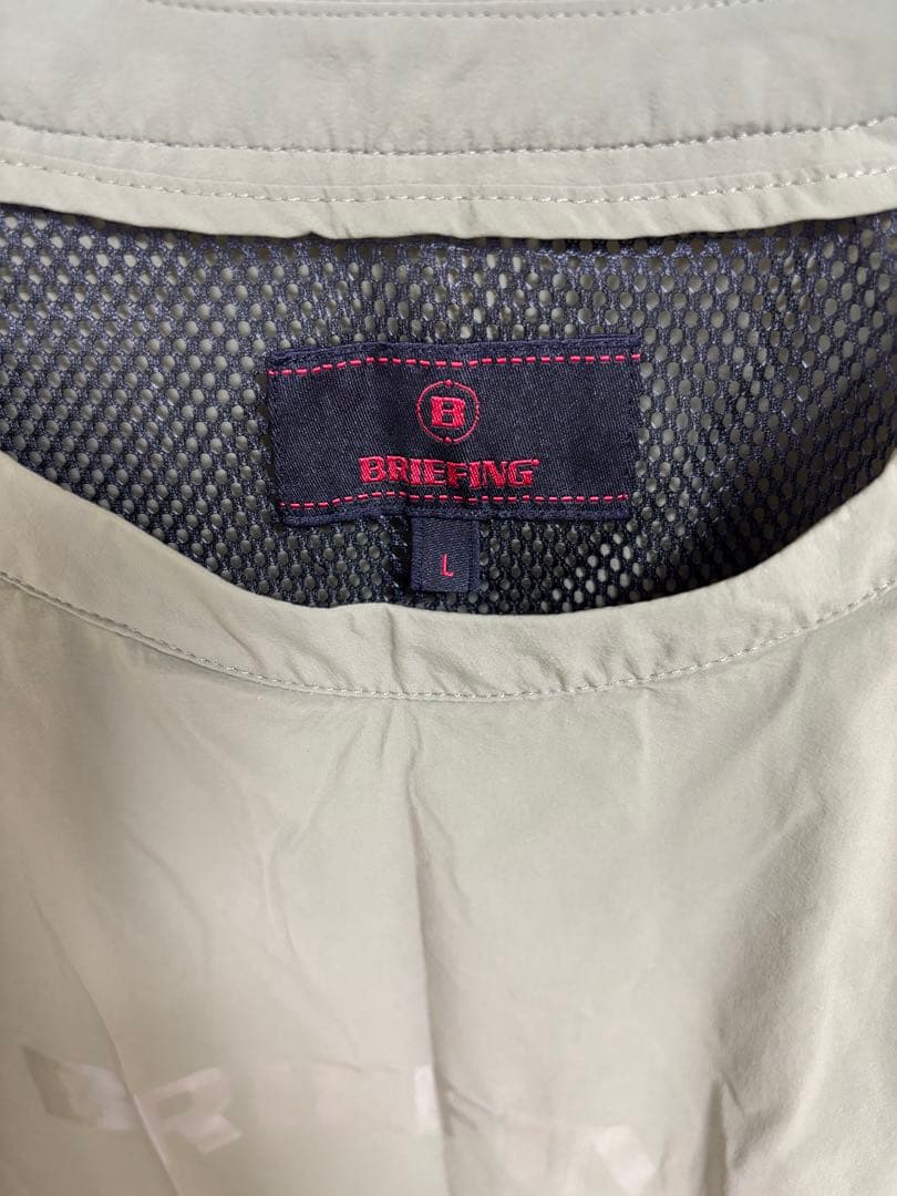 BRIEFING MS WIND PULLOVER カーキ L