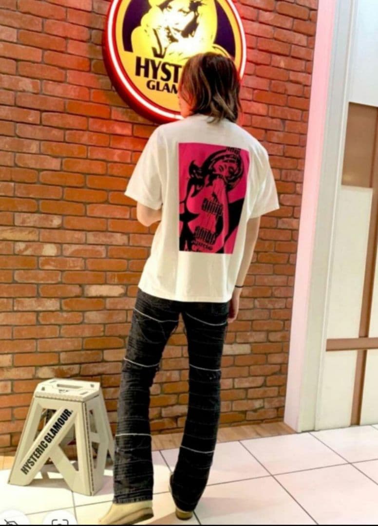 ヒステリックグラマー　ヒスガール ギター ガール　Tシャツ　Lサイズ