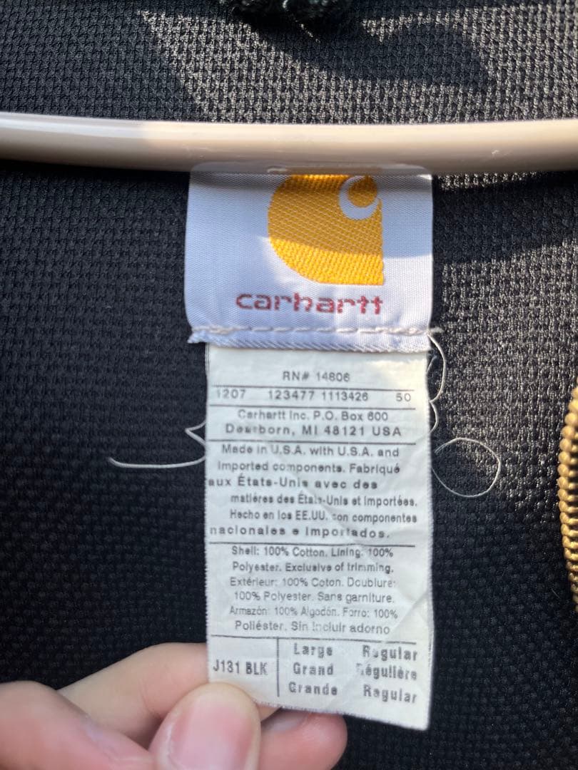 し*ん様 [美品] レアカラー　Carhartt アクティブジャケット　ブラック
