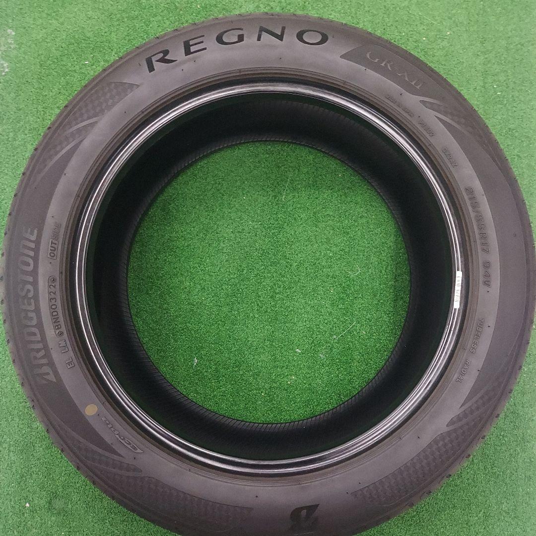 ①美品・送料込　215/55R17　ブリヂストン　レグノ　REGNO GRXII