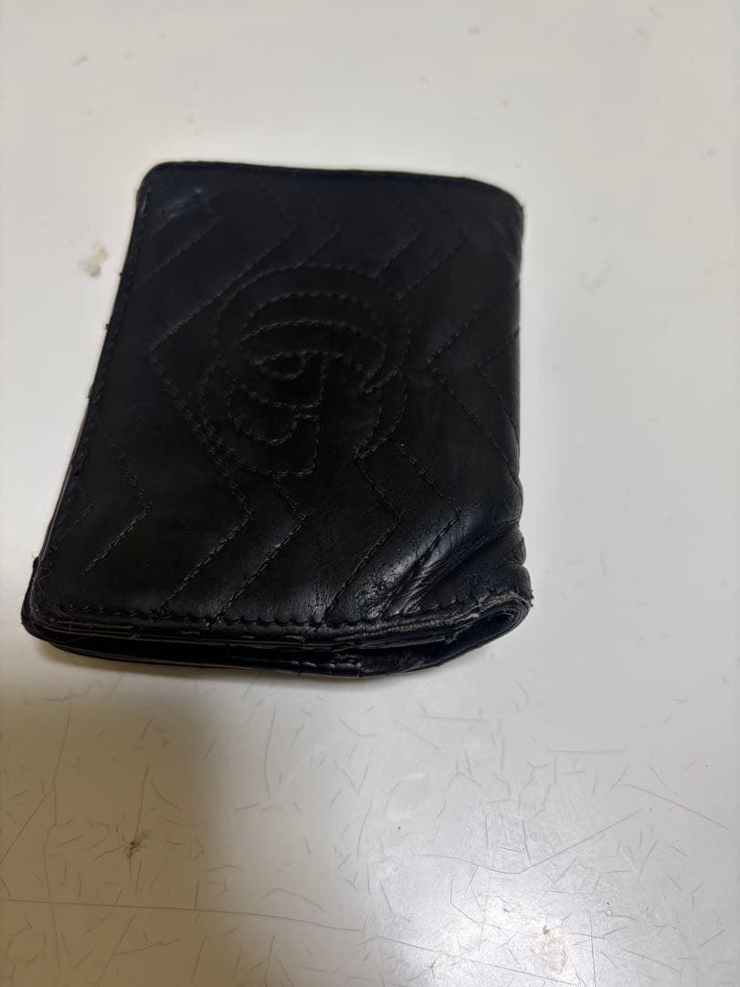 Gucci ブラック レザー 二つ折り財布