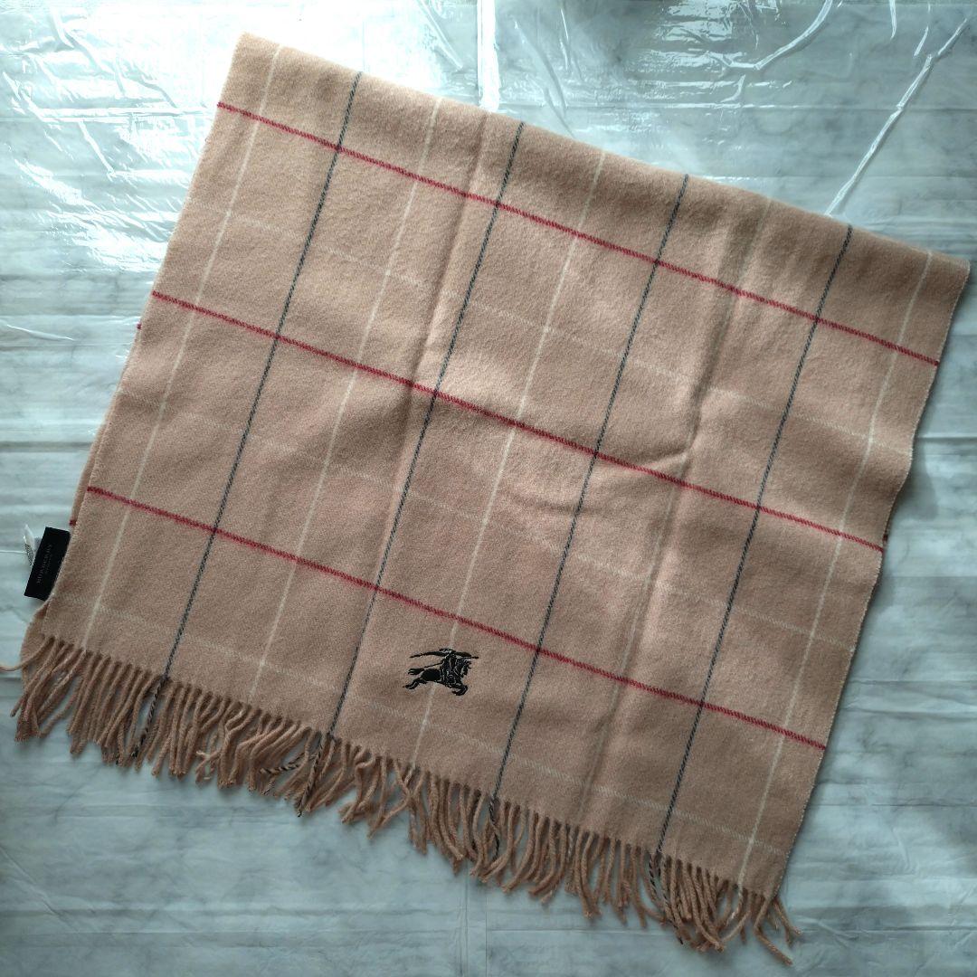 BURBERRY LONDON ベージュ チェック マフラー 膝掛け