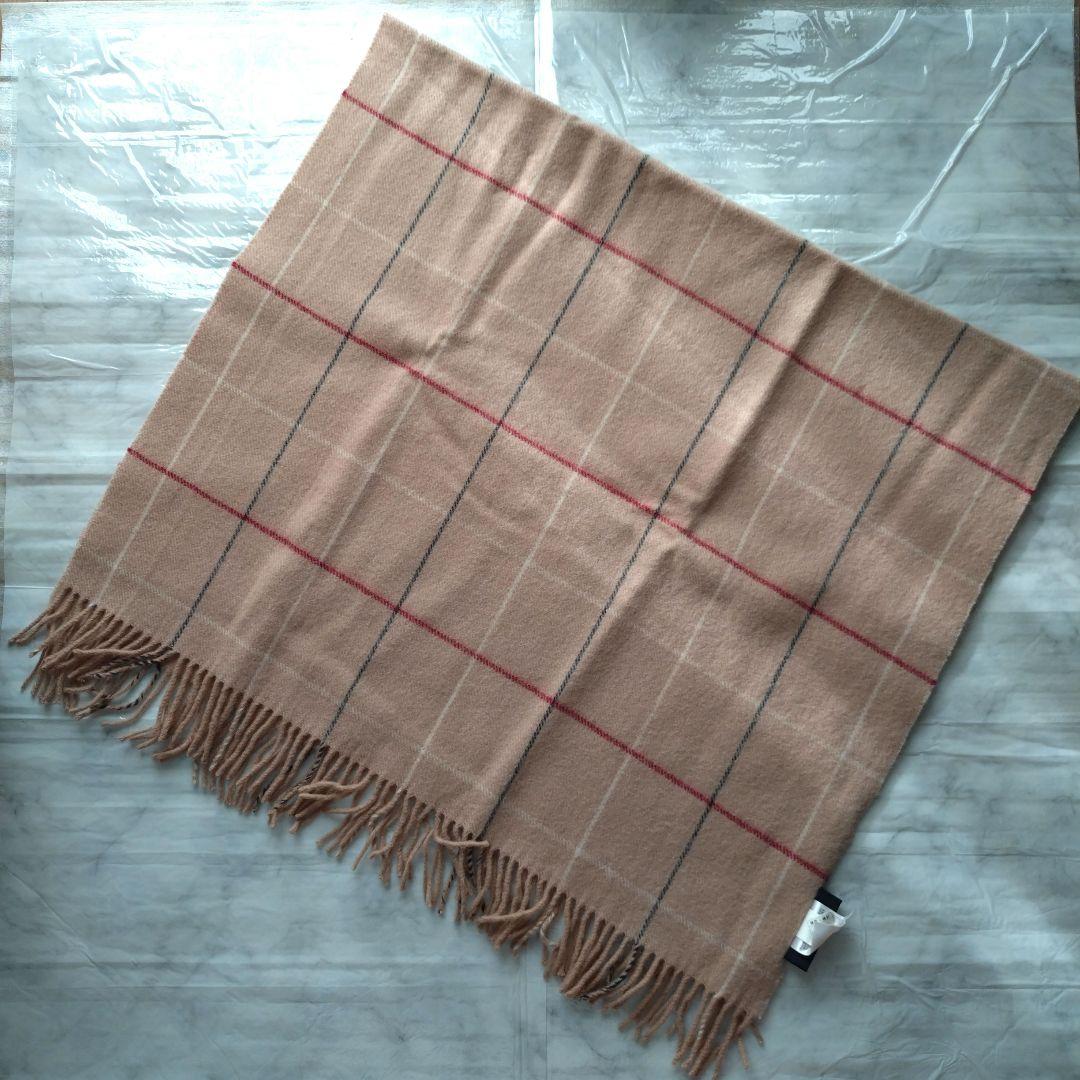 BURBERRY LONDON ベージュ チェック マフラー 膝掛け