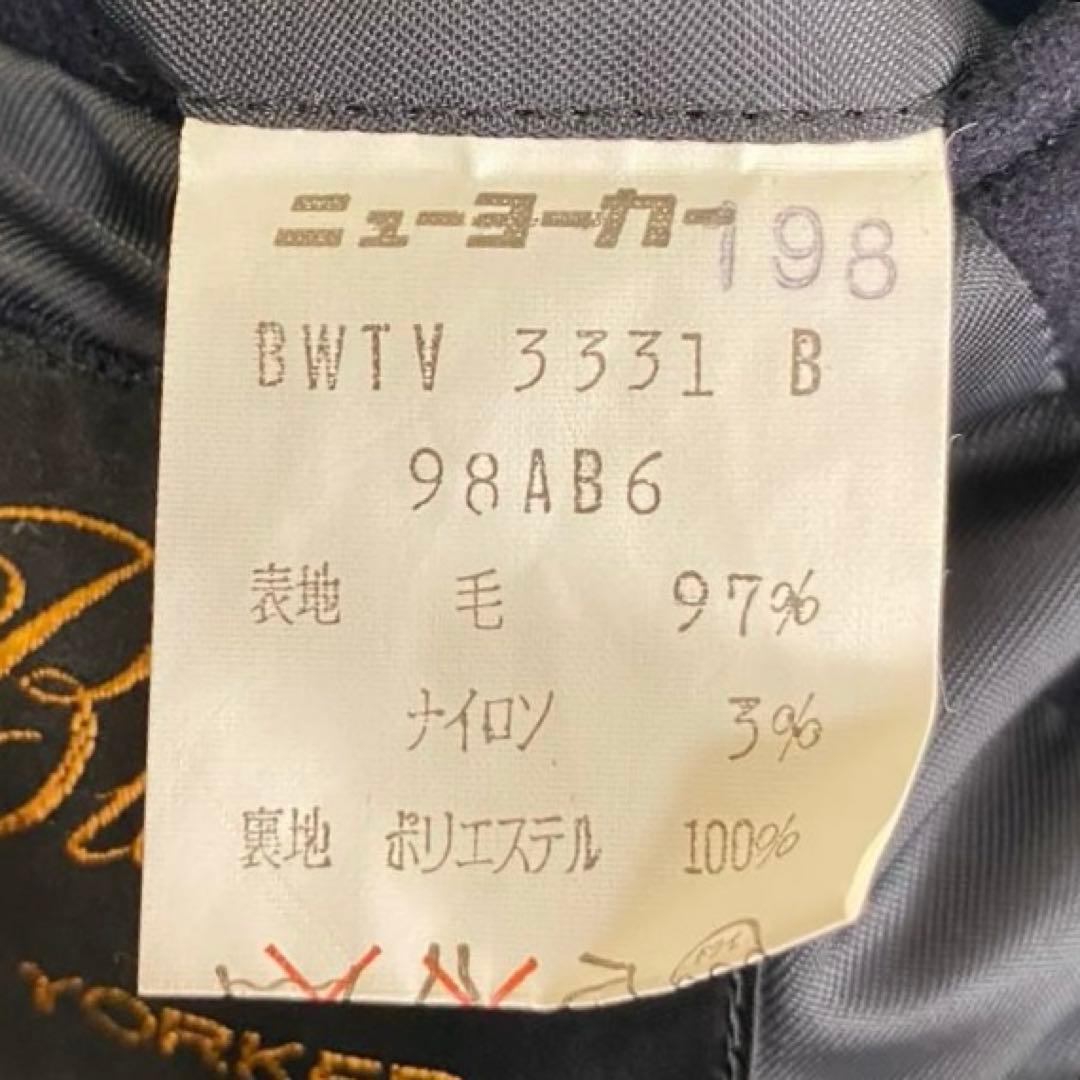 【美品✨】ニューヨーカー ダブル 紺ブレ 金ボタン エンブレム AB6