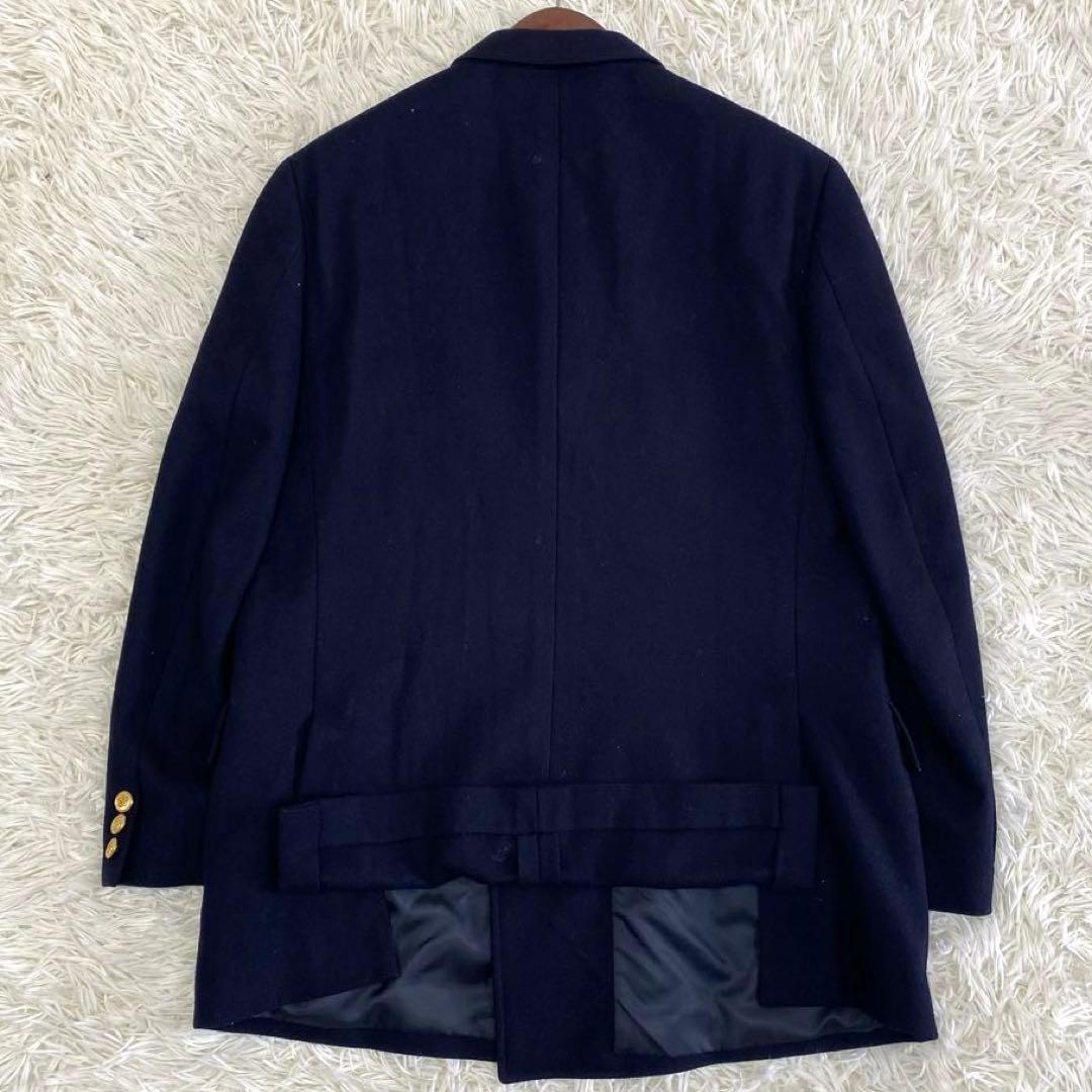 【美品✨】ニューヨーカー ダブル 紺ブレ 金ボタン エンブレム AB6