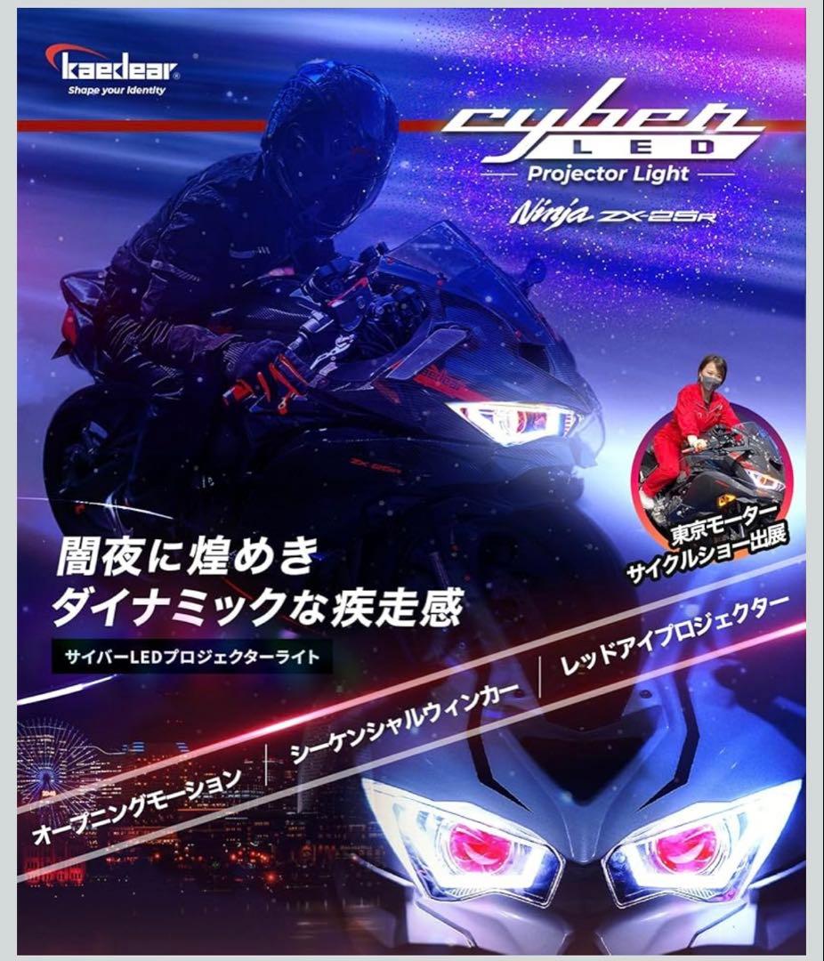 Ninja ZX25R LEDプロジェクターライト KDR-ZX25R-F1
