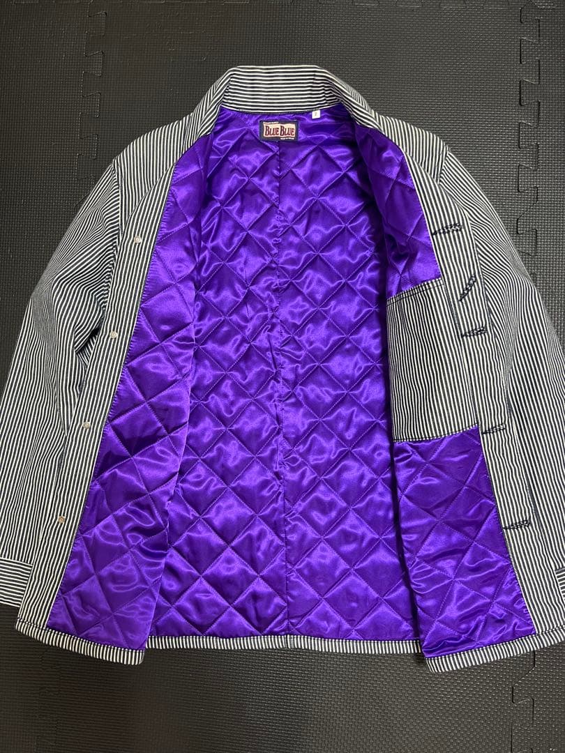 BLUE BLUE ヒッコリー カバーオール ジャケット キルティング裏地 美品
