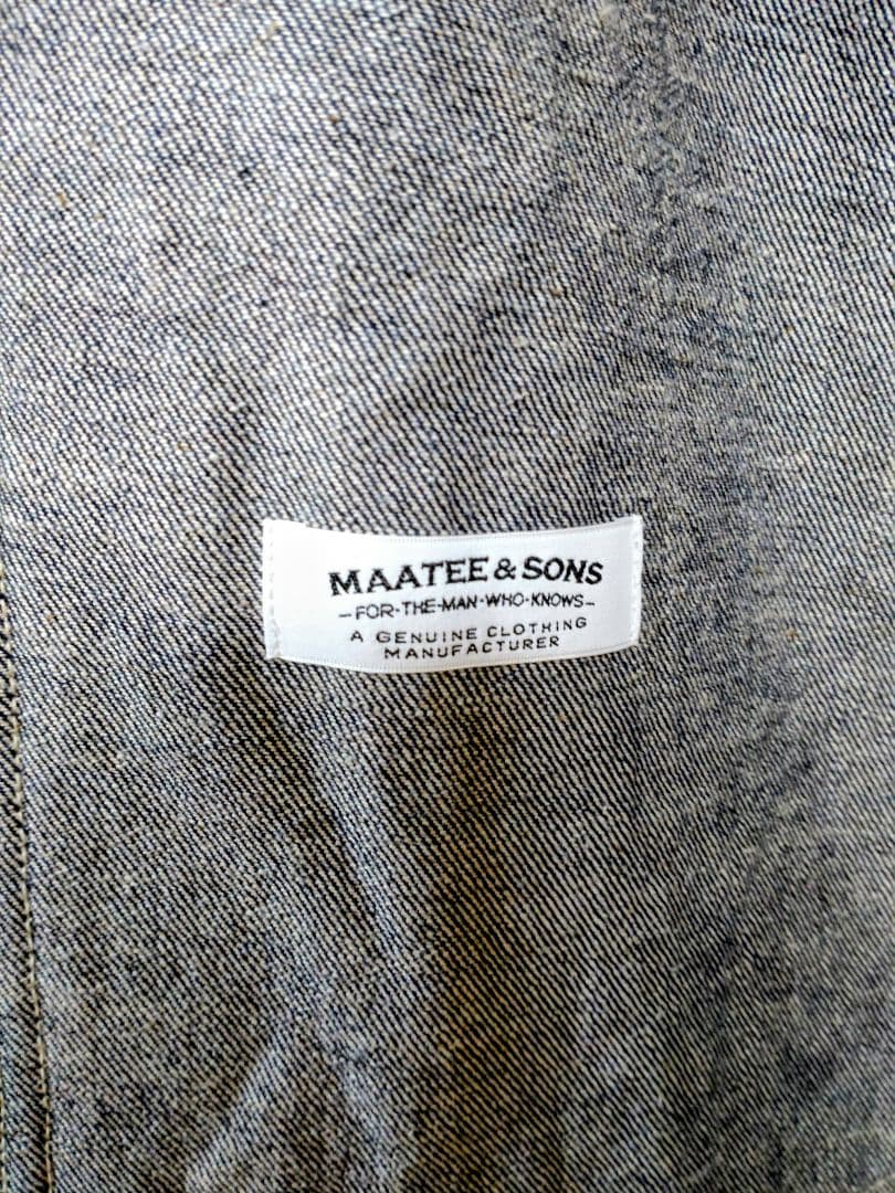 MAATEE&SONS マーティーアンドサンズ カバーオールジャケット サイズ1