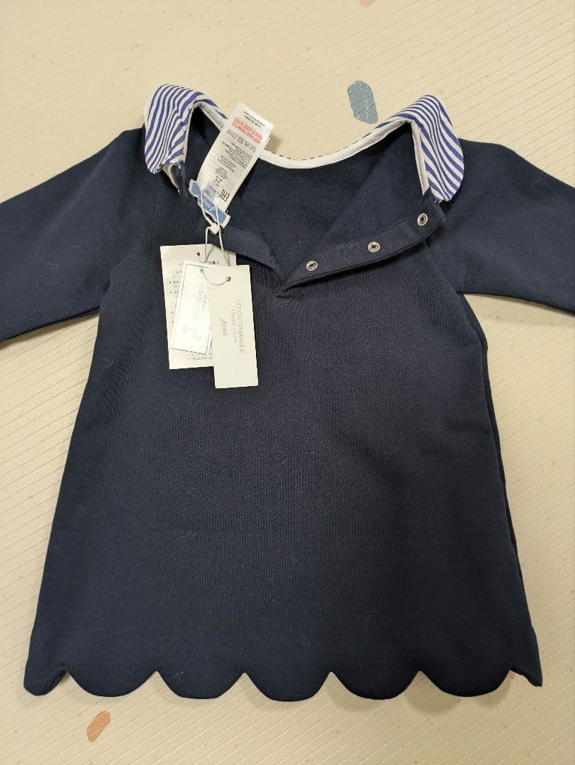 Jacadi ネイビー ワンピース 24M
