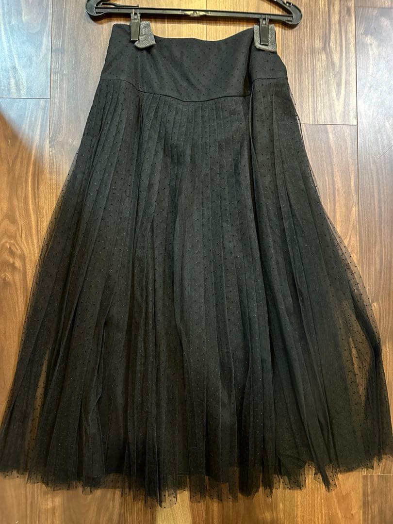 DIOR チュールプリーツスカート　ドット
