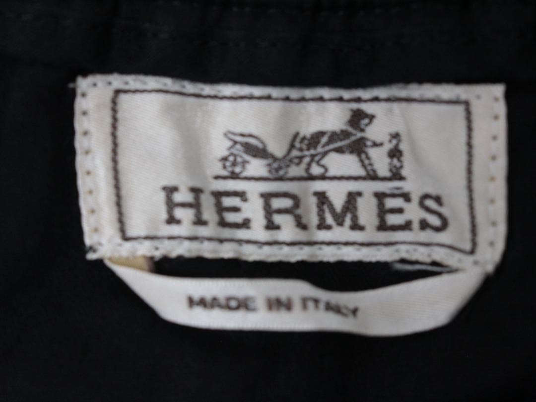 ▲HERMES エルメス イージーウエスト 裾リブ 裾ジップ イージーパンツ