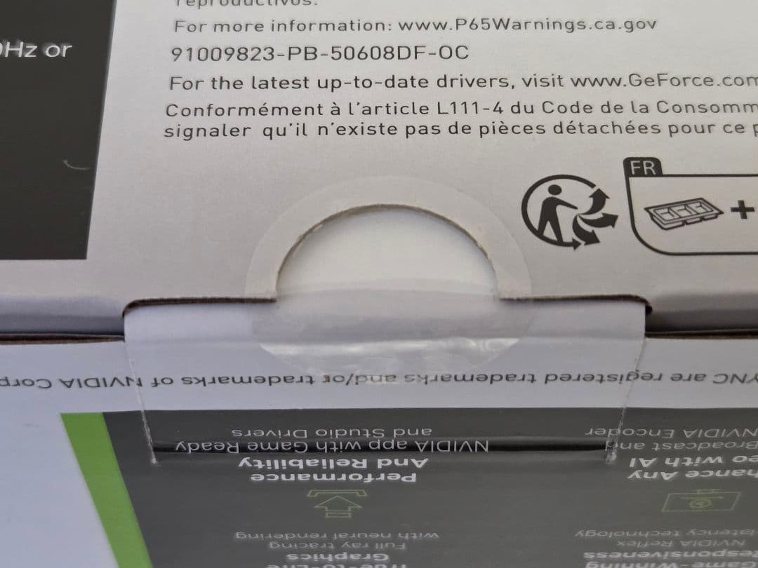 新品未開封 PNY GeForce RTX 5060 8GB 3年保証期間残有