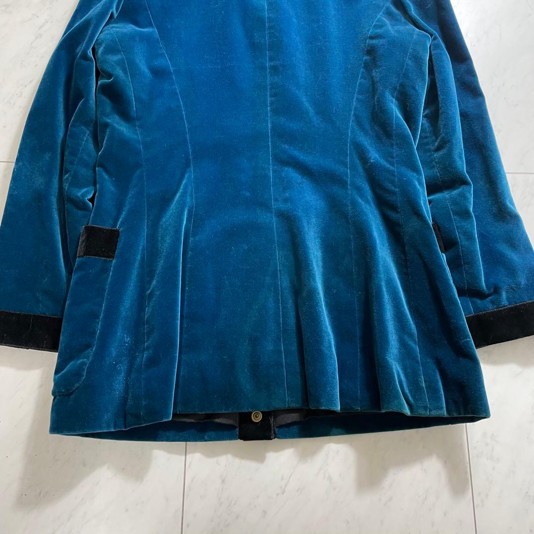 CHANEL シャネル ベルベットジャケット オープンカラー ココボタン