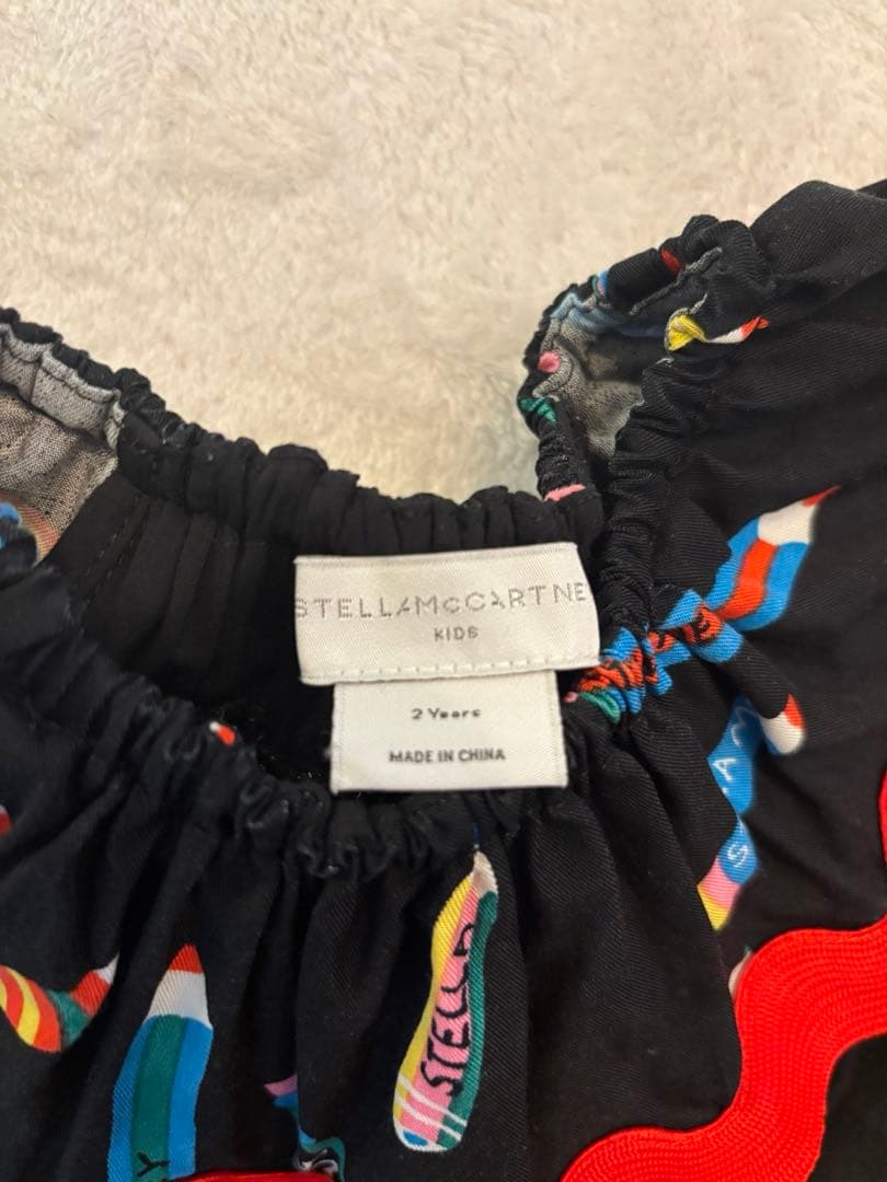 【美品】Stella McCartney クレヨン柄ワンピース 2Y