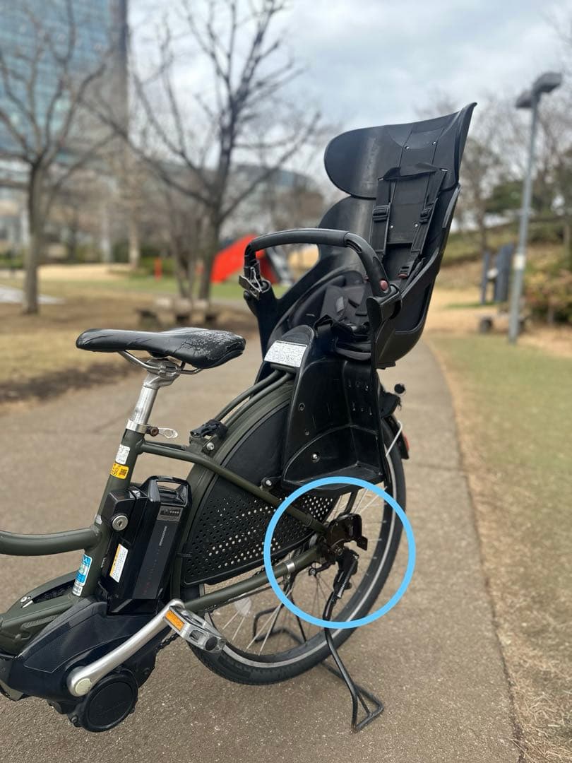 【引取り限定】カーキ★ハイディー2 チャイルドシート電動自転車