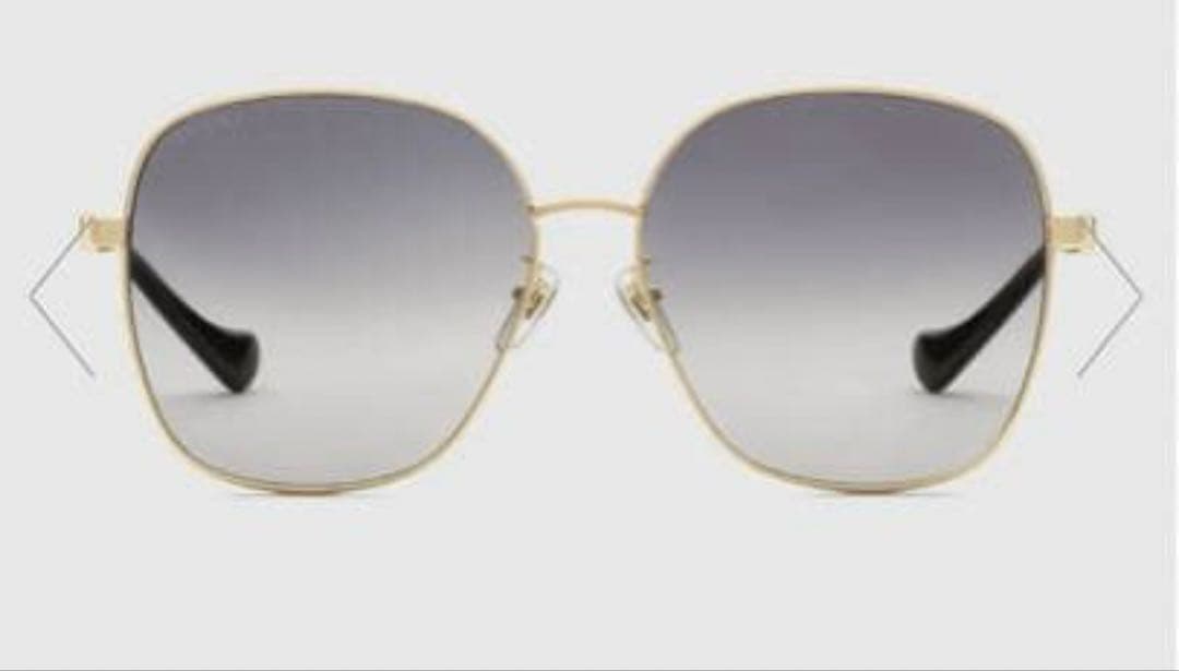 最終値下げ！GUCCI　チェーン付きサングラス　GG1090SA　ブラウン