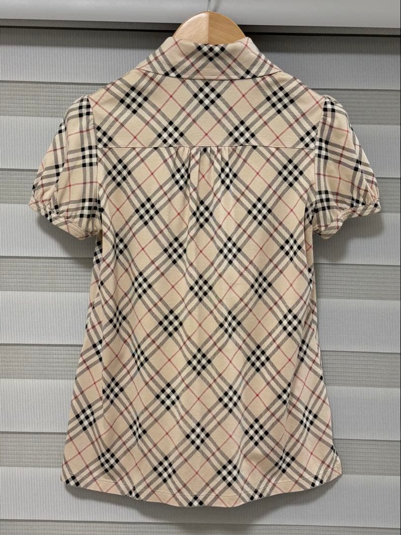 BURBERRY BLUELABEL ノバチェック 半袖　ポロシャツ