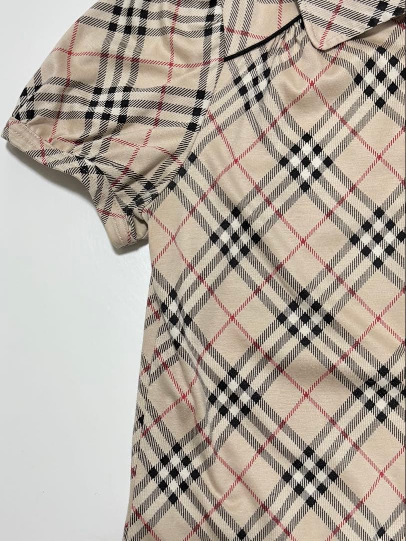 BURBERRY BLUELABEL ノバチェック 半袖　ポロシャツ