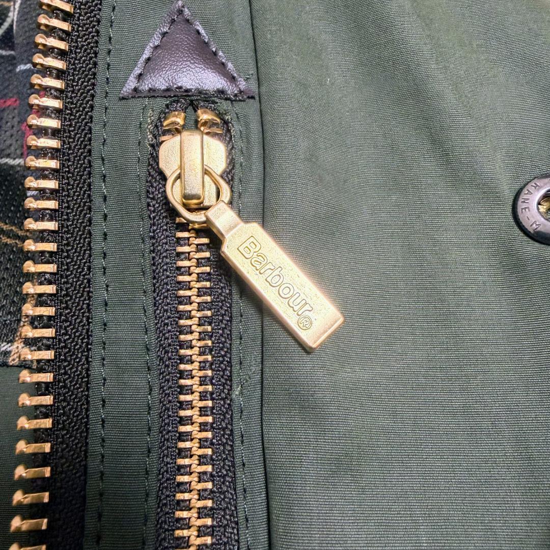 【spica】Barbour TRANSPORT セージ ピーチスキン36