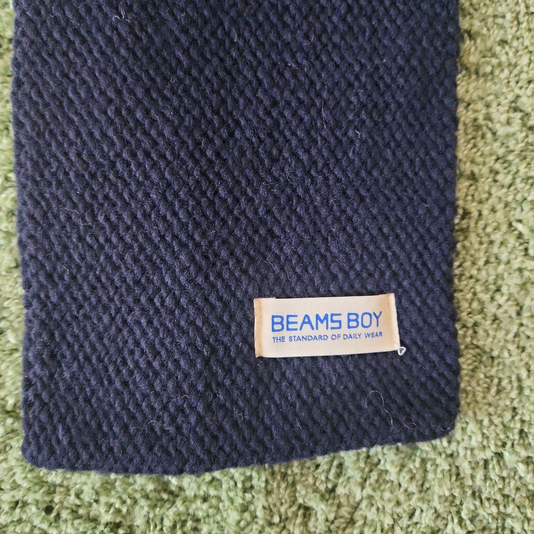ビームスの百名品手編み 刺繍 マフラー