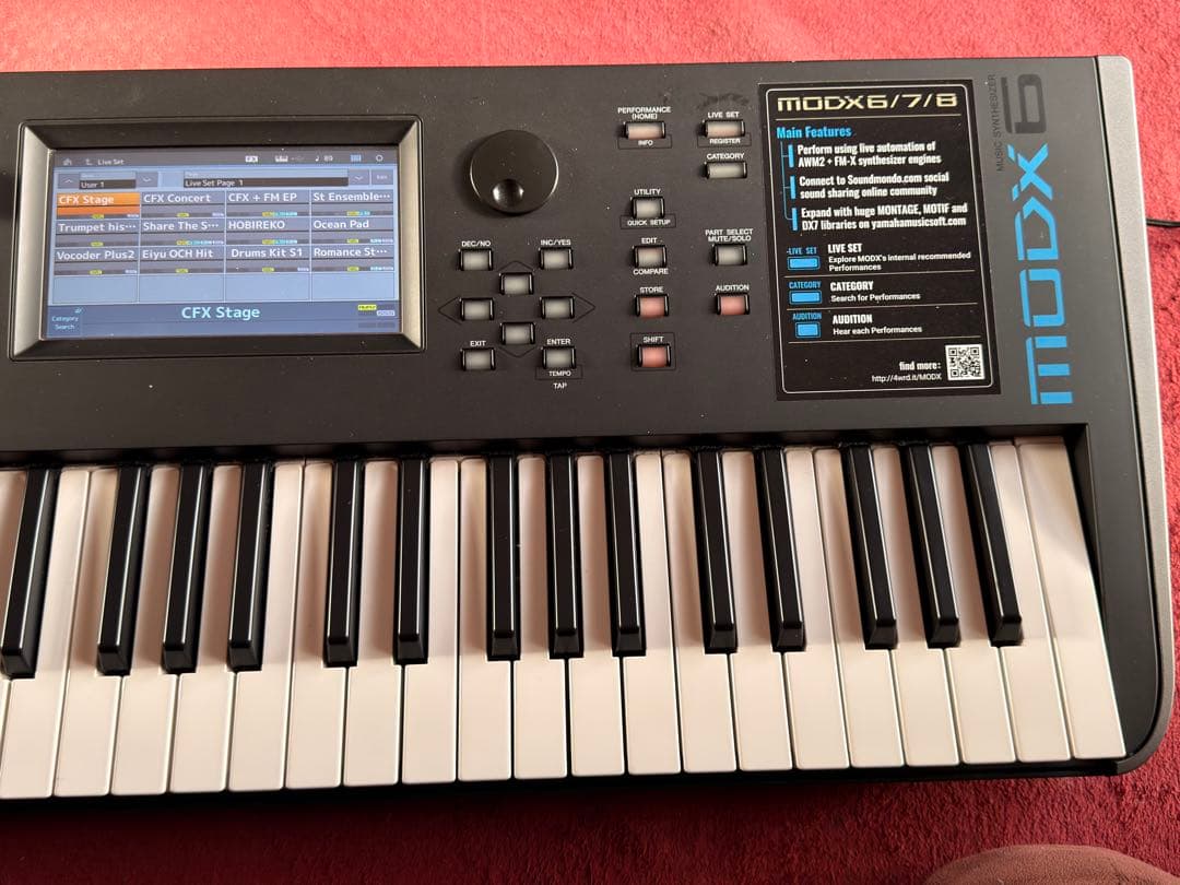 Yamaha MODX6 シンセサイザー 61鍵