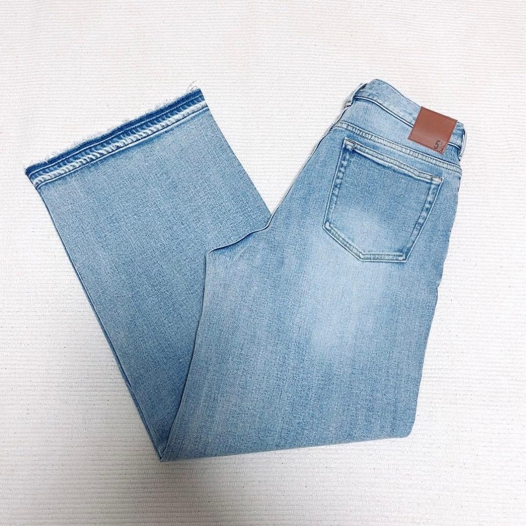 タグ付き　スピックアンドスパン　5 1/2 ルーズストレートデニムパンツ　40