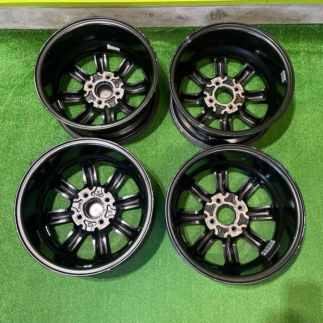 ブラックレーシング　14インチ 6J 100-4 1698-① 2本分 送料込み