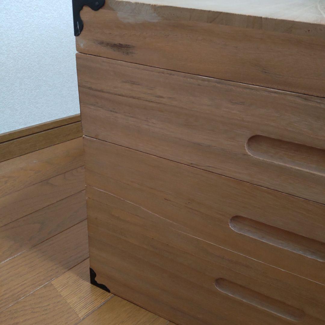 本桐 桐箪笥 桐箱　桐タンス 着物　収納 3段 和服・桐ダンス 大器株式会社