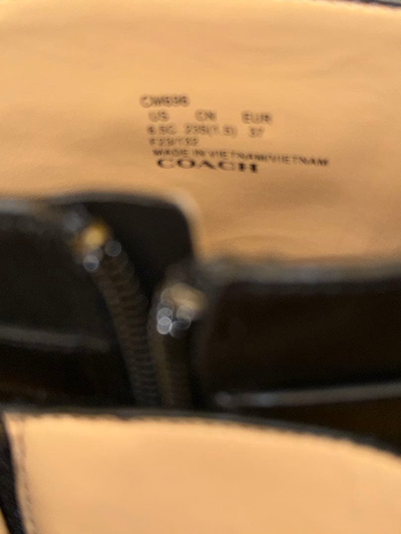 COACH ブラックブーツ 8.5 US