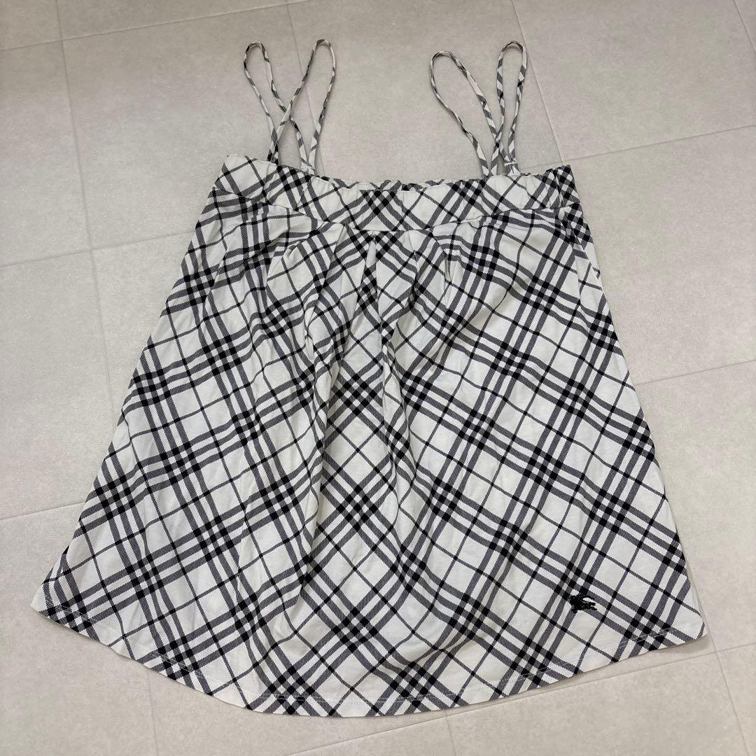 【訳有】BURBERRY バーバリー ブルーレーベル ノバチェック キャミソール