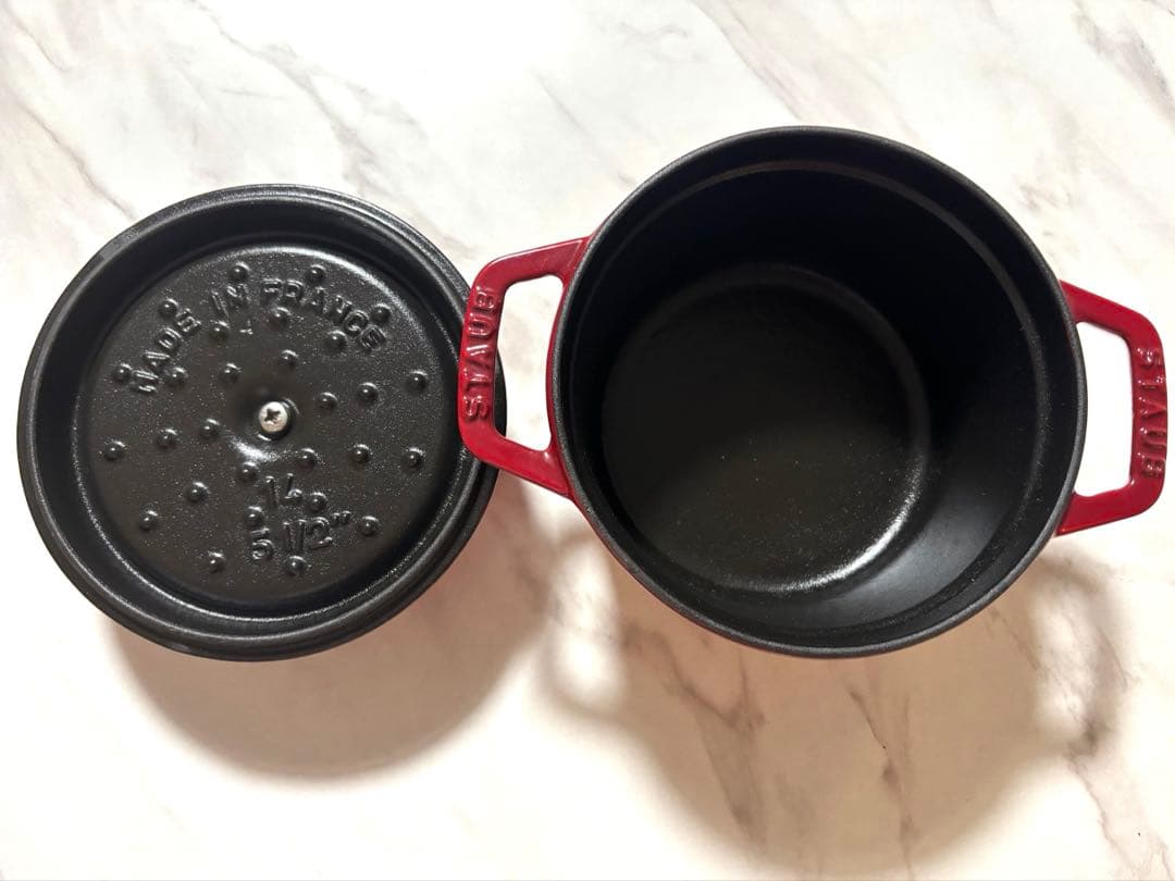 STAUB ピコ・ココット　14cm ラウンド　チェリー