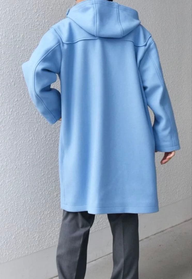 【新品】SHIPS any 水色 ダッフルコート フード付き