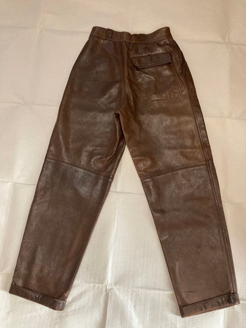 80s Gianni versace レザーパンツ　初期　アーカイブ 90s