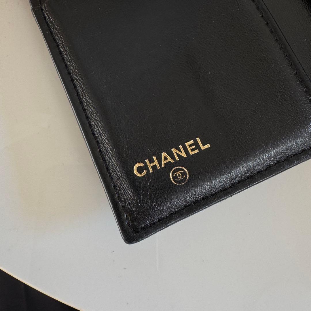 CHANEL銀座並木店購入　ウォレット　三つ折り財布　マトラッセ　ラムスキン
