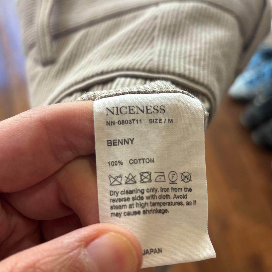 niceness ナイスネス Benny コーデュロイパンツ