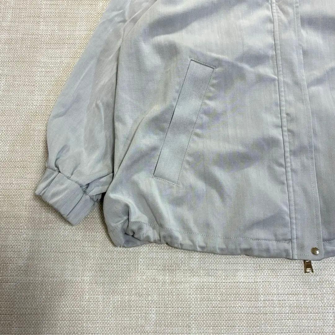 完売美品◆DoCLASSE ドレスデニム・ギャザーデザインブルゾン　グレー