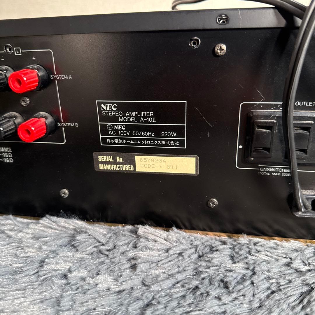 高級 NEC A-10III プリメインアンプ ニホンデンキ