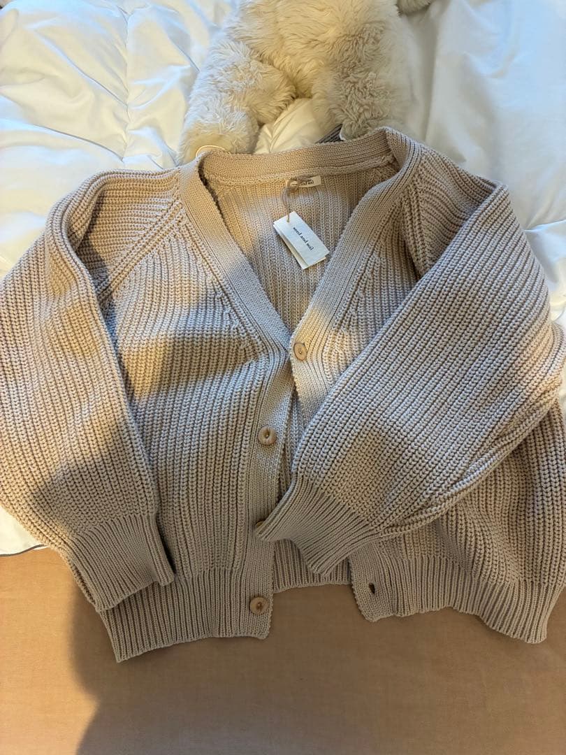 トップス seed and soil Organic Cotton cardigan