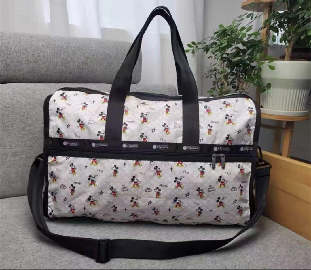 【新品】LeSportsacレスポートサック ミッキー　ディズニーボストンバッグ
