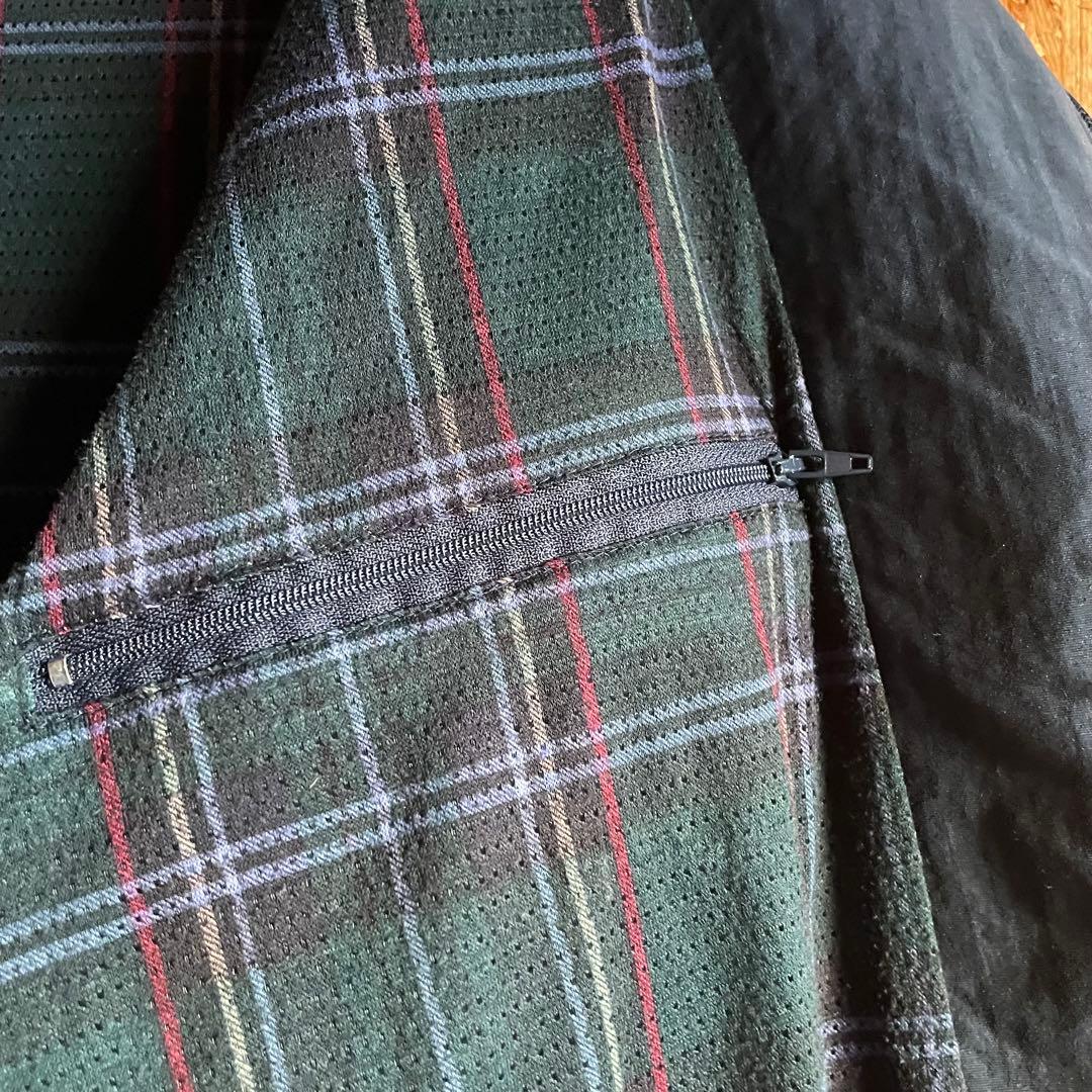 90s OLD L.L.Bean ハリントンジャケット 裏地チェック ネイビー