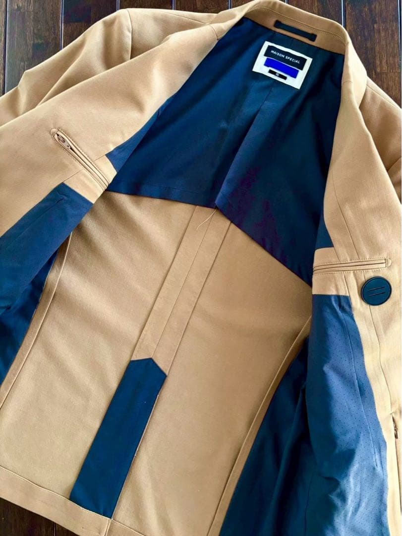 メゾンスペシャル/未使用近 19AW セットアップ ウール ベージュ 46