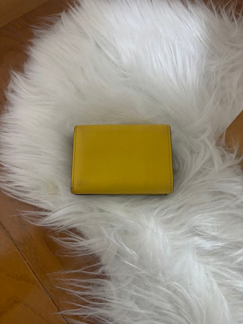 FENDI 三つ折り財布 イエロー/ブラウン