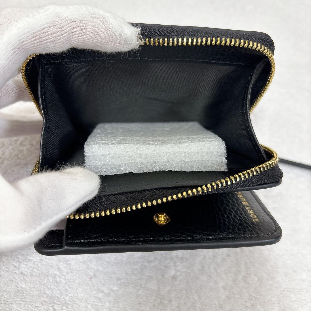 トリーバーチ 二つ折り財布 黒 McGraw