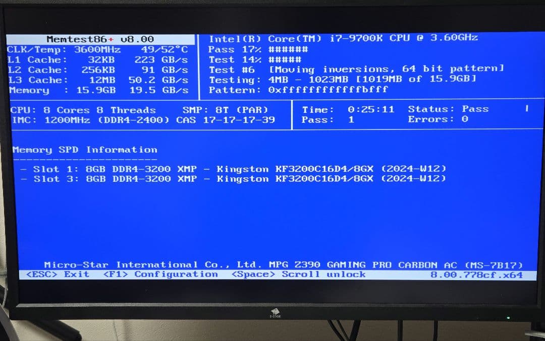 Kingston FURY BEAST DDR4 3200　8GBx2 白