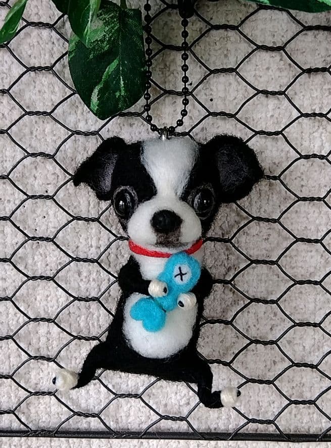 羊毛フェルト　犬