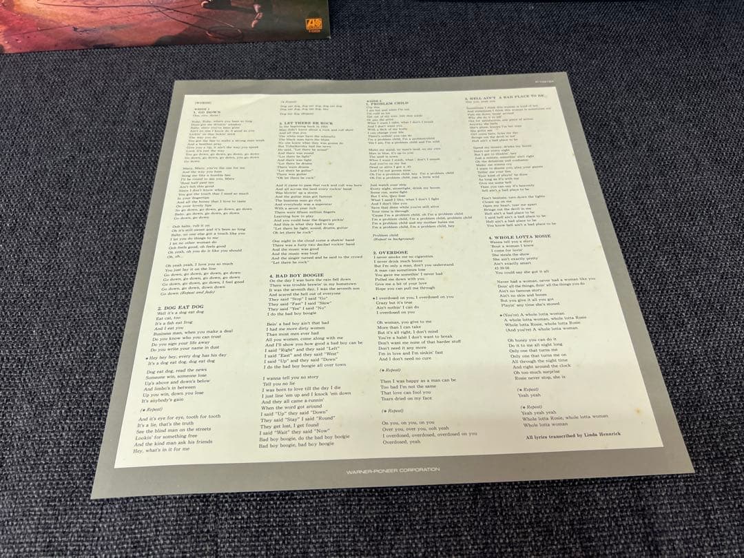 AC/DC Let There Be Rock LP 洋楽　P-10412A